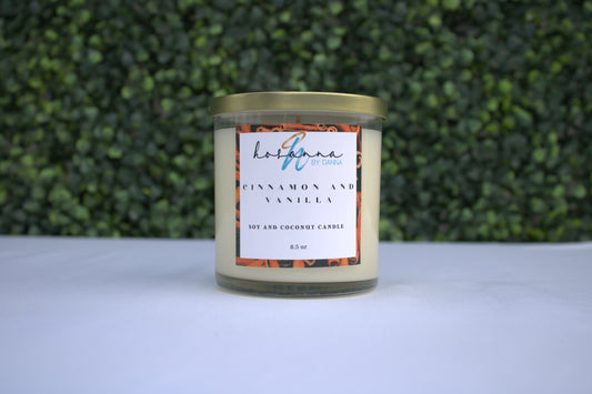 Cinnamon and Vanilla Scented Candle