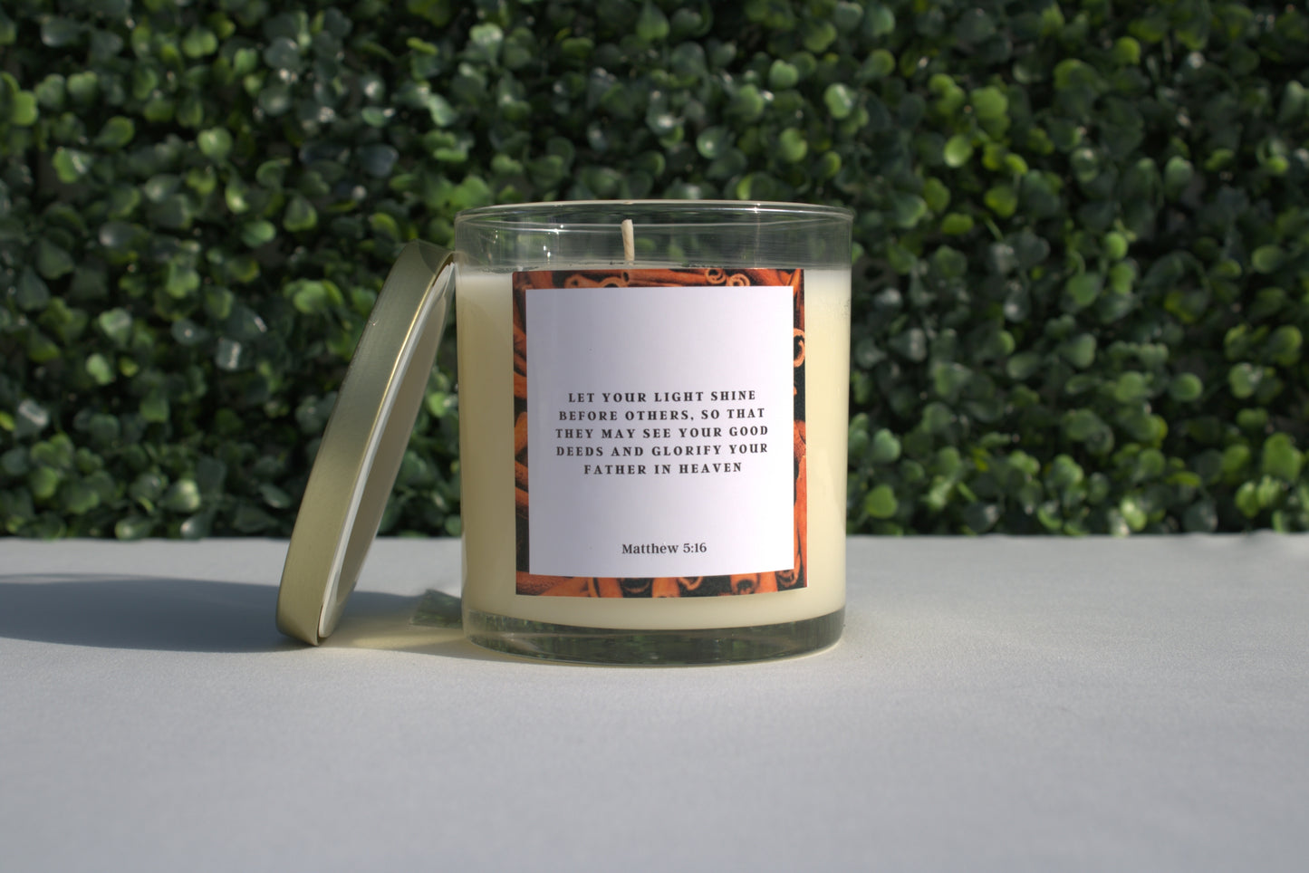 Cinnamon and Vanilla Scented Candle