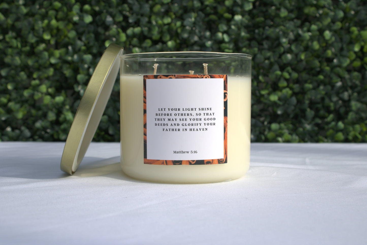 Cinnamon and Vanilla Scented Candle