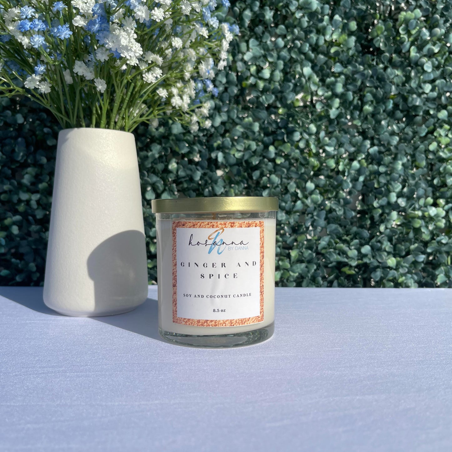 Ginger and Spice Scented Candle