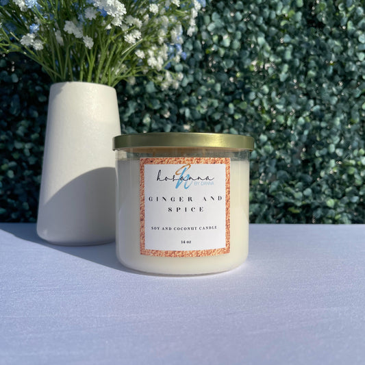 Ginger and Spice Scented Candle