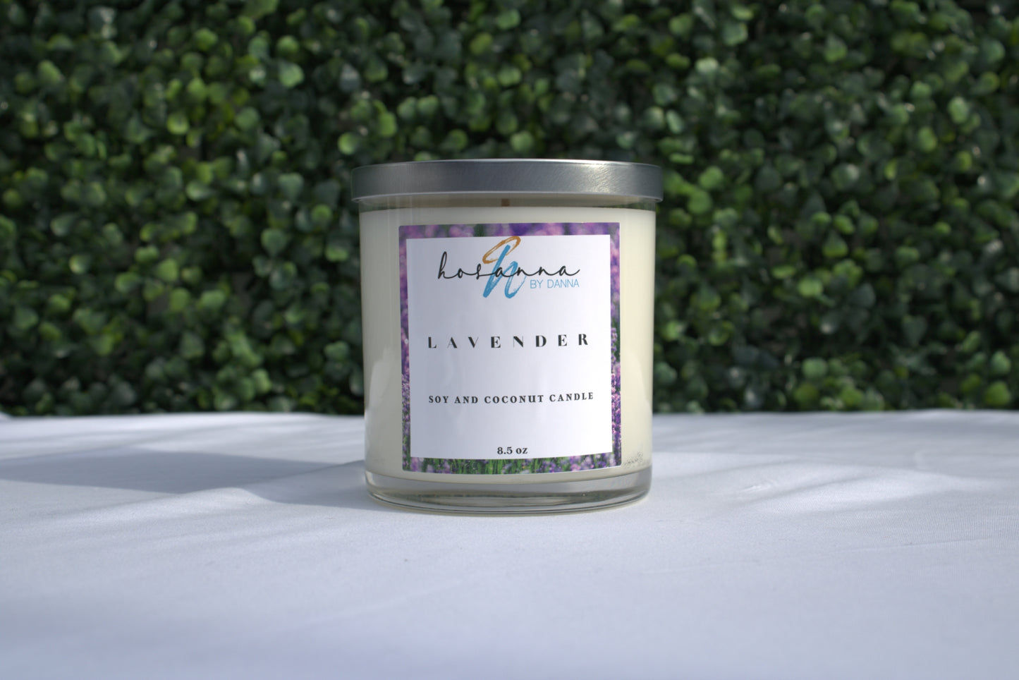 Vela con aroma a lavanda