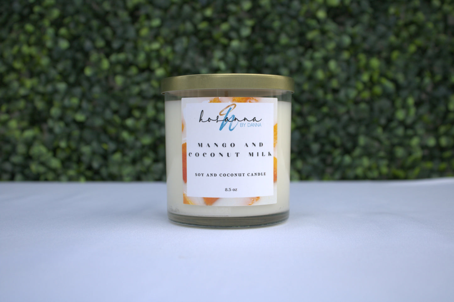 Mango and Coconut Milk Scented Candle