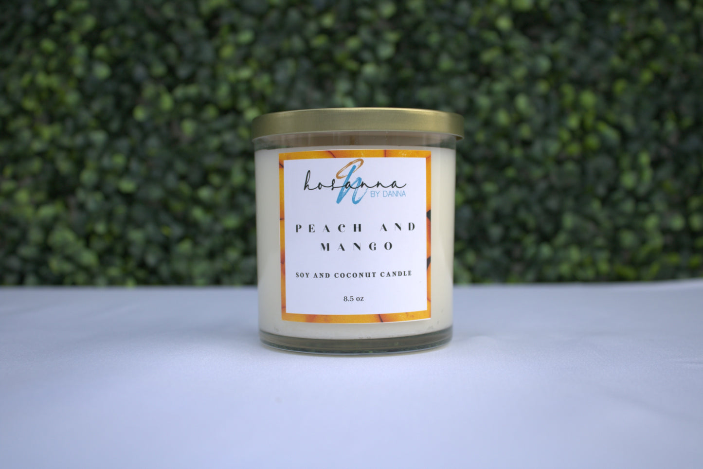 Peach and Mango Scented Candle